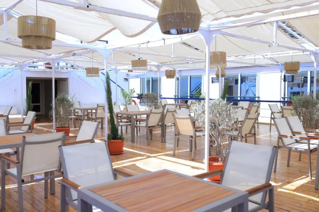 Sun deck of the MS Coral II Nile Cruise Nile cruise